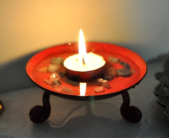 Candle Stand Holder Decorative Wrought Iron Candle Plate For Etsy