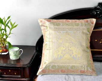 Housse de coussin pour la maison, canapé-lit, brocart décoratif, animaux en soie, taie d'oreiller imprimée, housse de coussin, 40 x 40 cm
