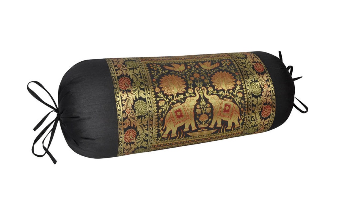 Bolster Cushion Handmade Bolster Cover Bed Decor Cylindrical Etsy