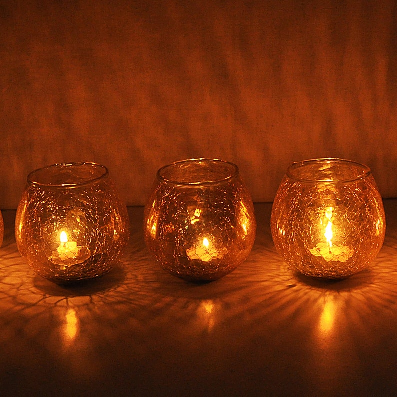 Glass Candle Holder/handmade Candle Holder/gift Candle Etsy