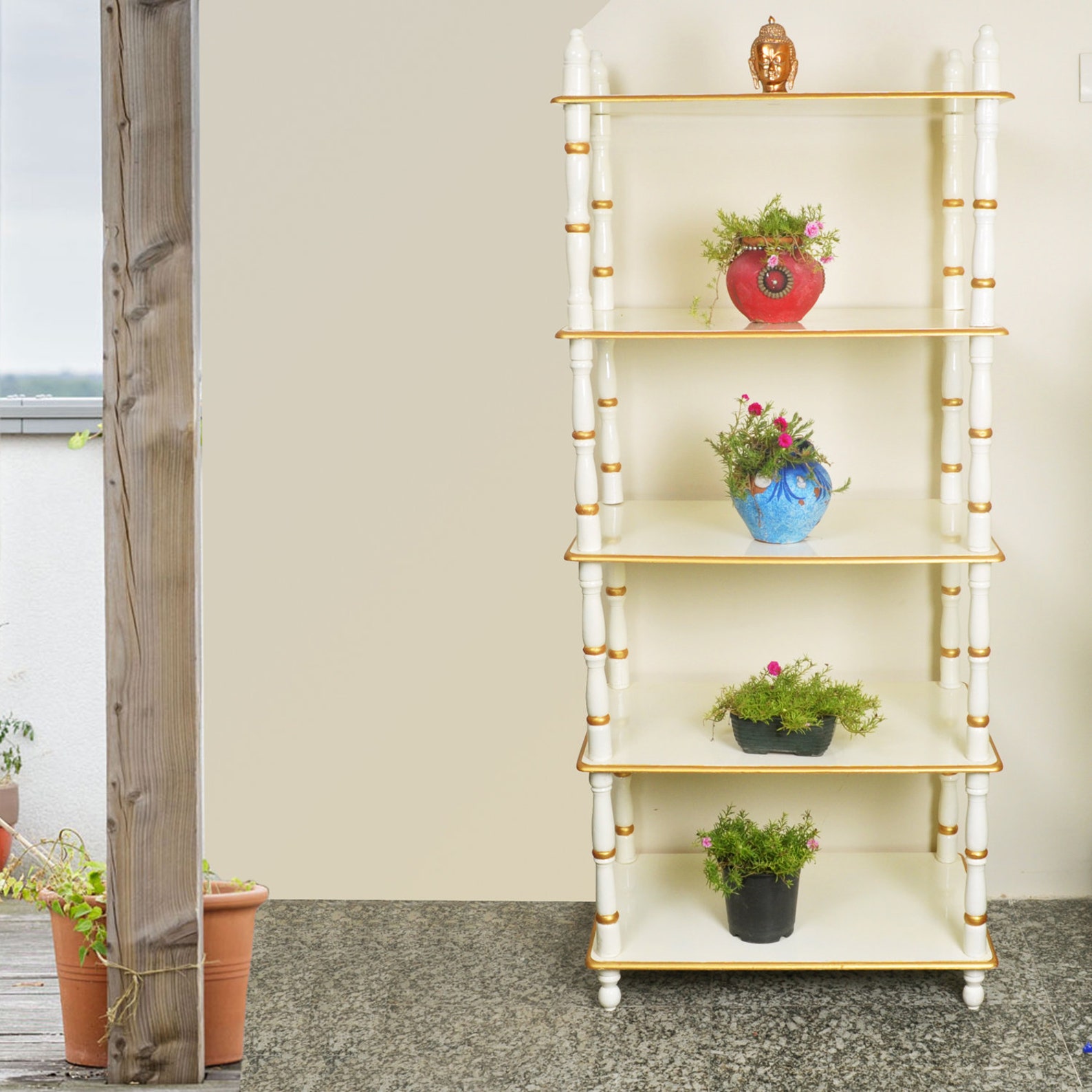 Floor Wooden Shelves Rack Indian Rack Fold Able Open Rack Etsy