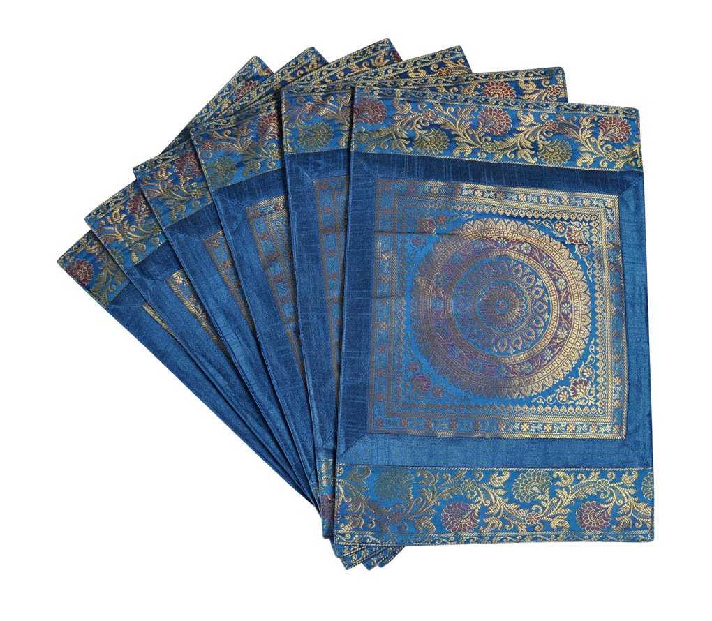 Table Placemats Set Home Decor Kitchen & Dining Designer Silk Etsy