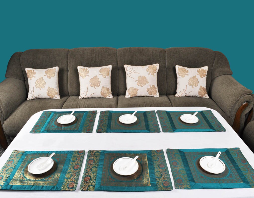 Table Placemats Set Home Decor Kitchen & Dining Designer Silk Etsy