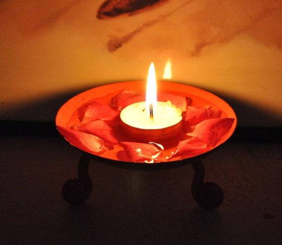 Candle Stand Holder Decorative Wrought Iron Candle Plate For Etsy