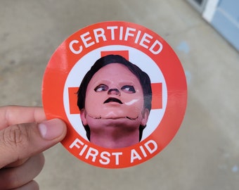 Certified First Aid Sticker - 4" Inches
