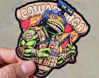 Cowabunga It Is - (4" Inch Sticker)