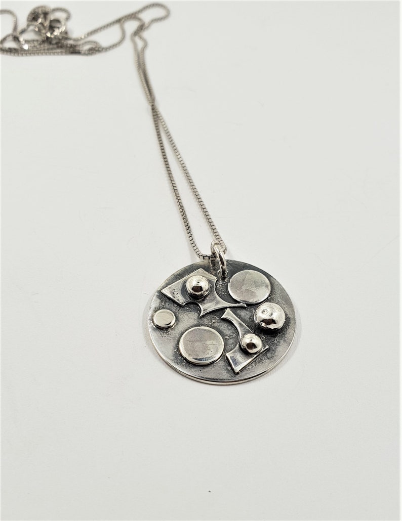 Silver necklase handmade icelandic design nordic jewelry | Etsy