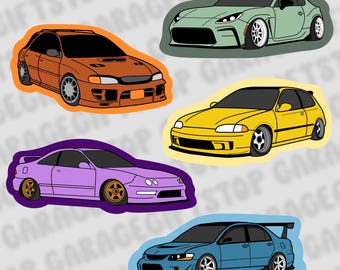 Color Pop JDM Car Stickers, Integra Decal, GR86 Decal, Honda Decal