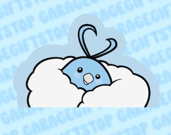 Pegatina Swablu Peeker, Adhesivo Pokémon Lindo, Pegatina para Coche