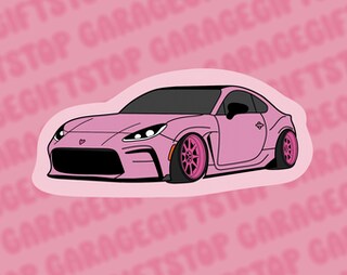Adesivo Auto INDIGOS UG - Grenade Decal - Taglio Die Cut - Rosa - 86x149 Mm - JDM Sticker