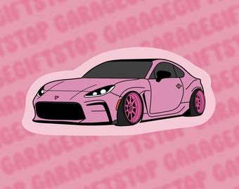 Adesivo Auto INDIGOS UG - Grenade Decal - Taglio Die Cut - Rosa - 86x149 Mm - JDM Sticker