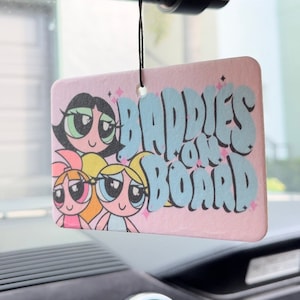 Power Puff Girls, Pink Air Freshener, Pink Car Accessories, Car Air Freshener, Girly Air Fresheners