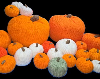 Handmade Crochet Pumpkins for Fall decor.  Assorted colors.