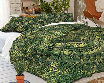 Bedding Set King Size Quilt Duvet Cover Mandala Hippie Gypsy Indian Cover New