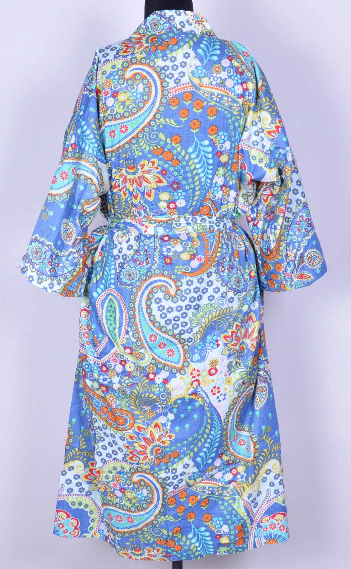 paisley print robe