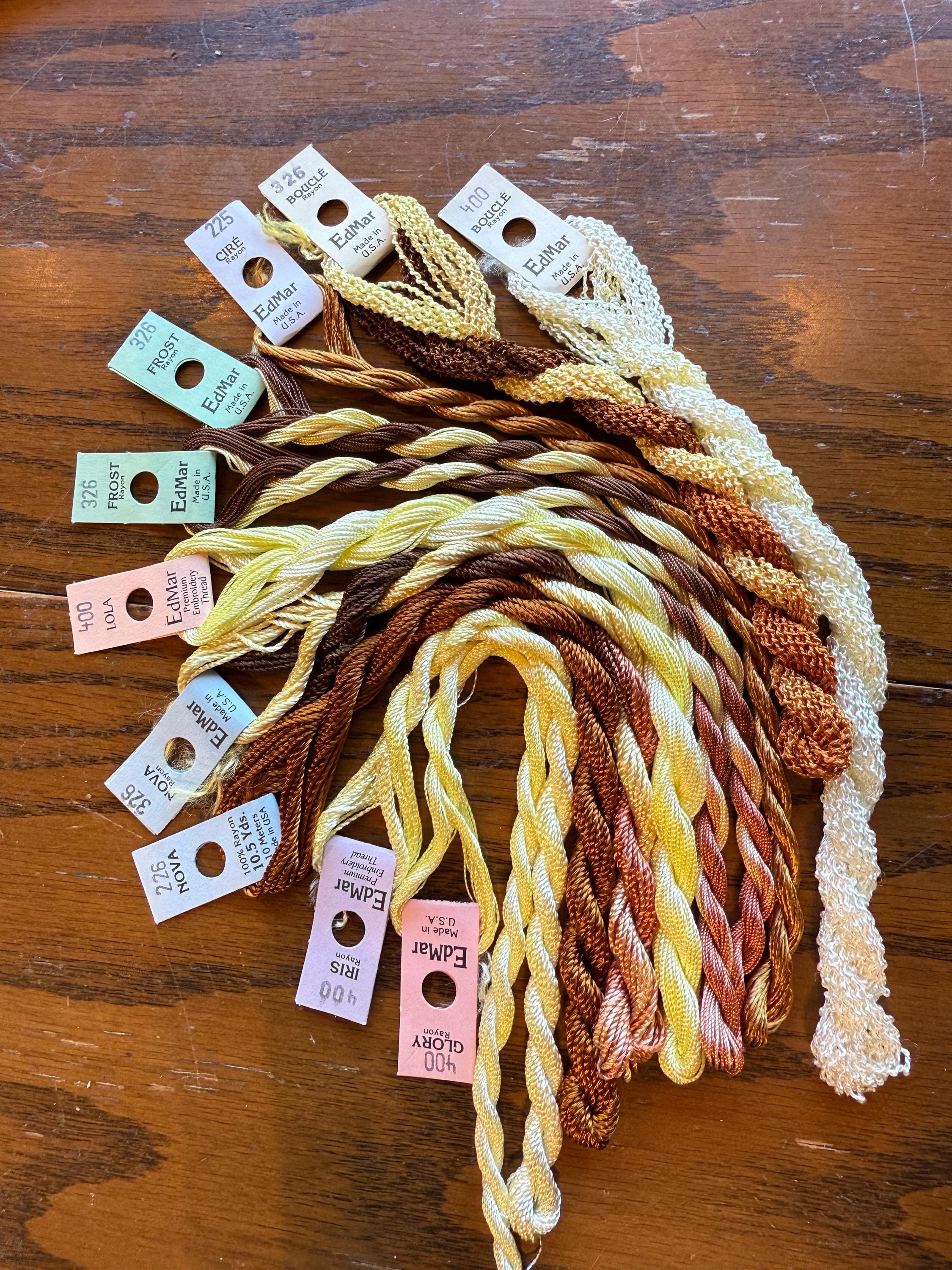 Brazilian Embroidery Thread - Bundle of 10 Assorted - #116 - Golden ...
