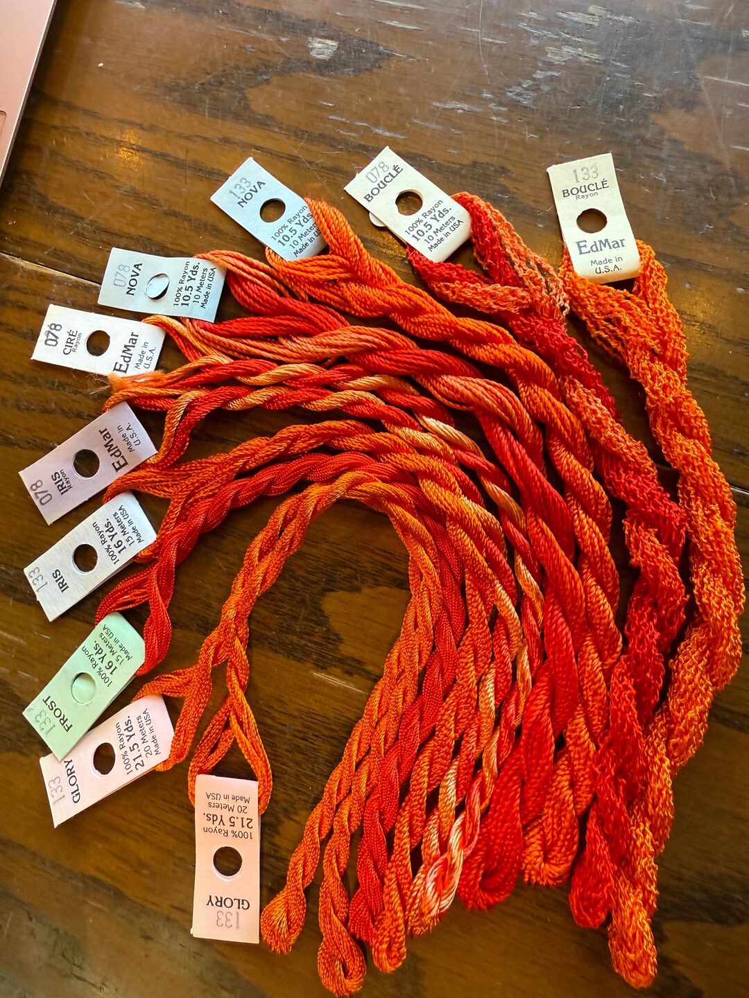 Brazilian Embroidery Thread - Bundle of 10 Assorted - #004 - Pumpkin ...