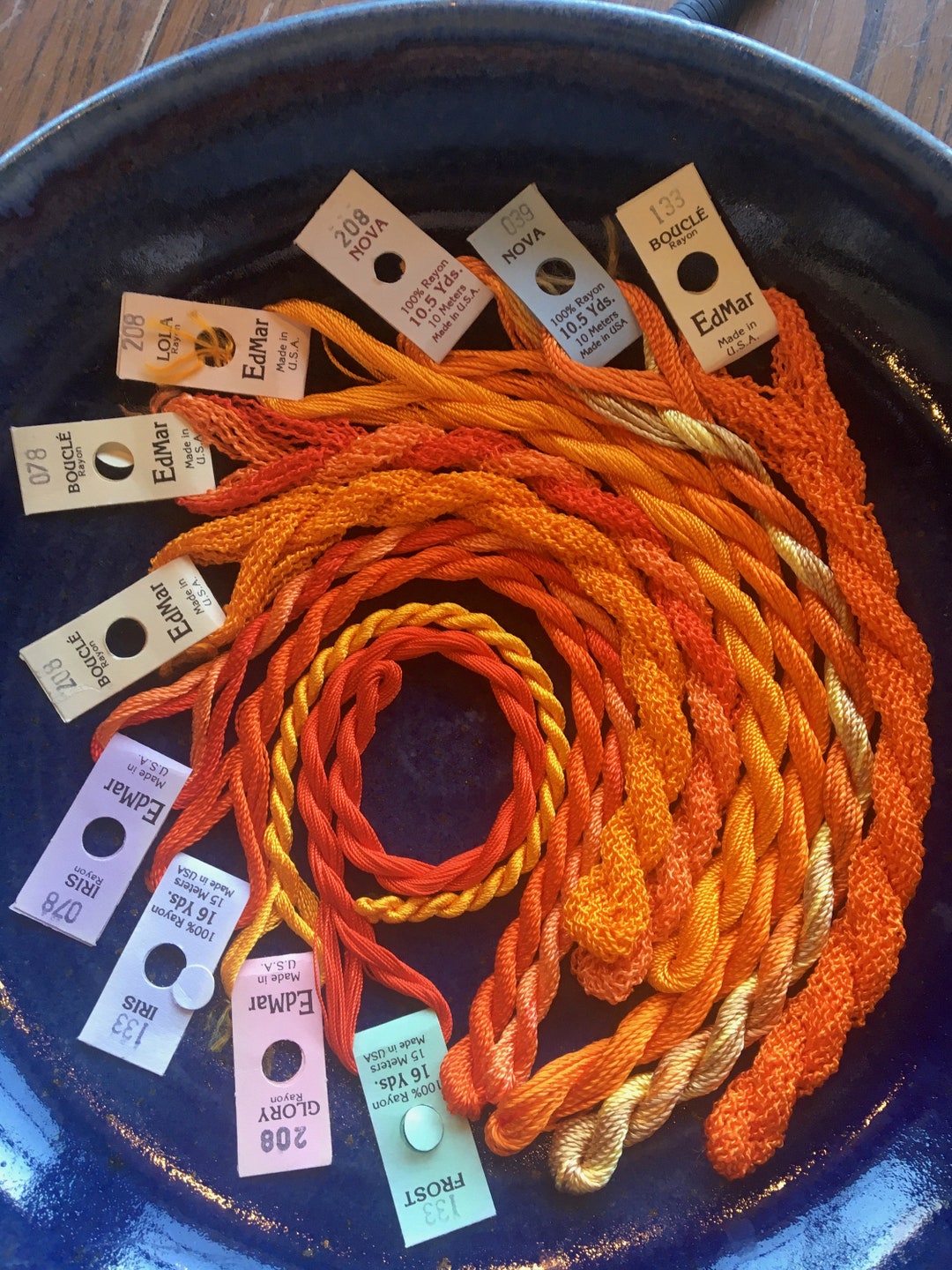 Brazilian Embroidery Threads Bundle of 10 Assorted 6 Marigolds Etsy