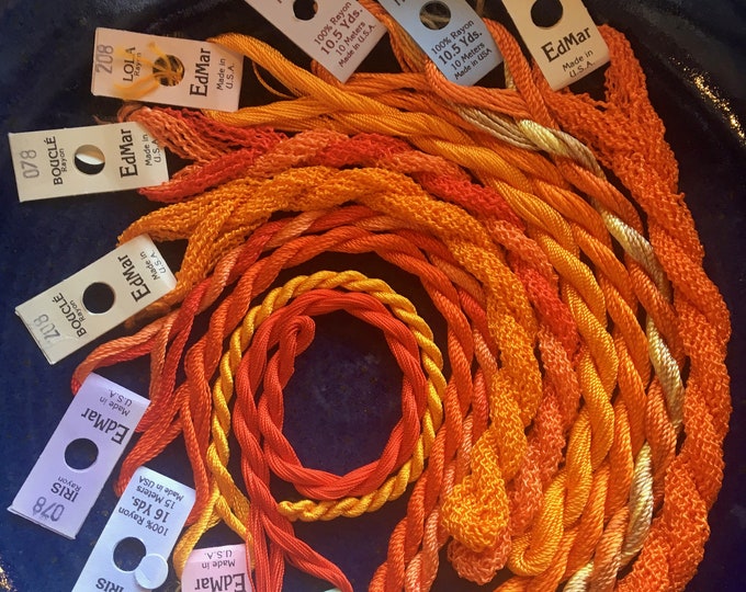 Brazilian Embroidery Threads Bundle of 10 Assorted #6 Marigolds - Etsy