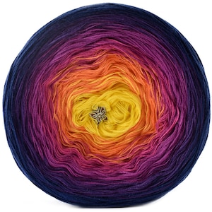 Gradient yarn cake BESTSELLER - KOKONEK Classic Hitowy A390 / 50/50 cotton acrylic / KOKONKI ombre yarn