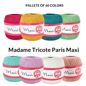 Madame Tricote Paris Maxi / Mercerized cotton yarn / Crocheting yarn / Lace / 100 g / 565 m image 1