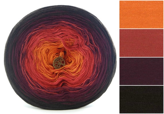 Sleeping Beauty Gradient Cake Yarn Colour Change Ombre Yarn Cotton//Acrylic