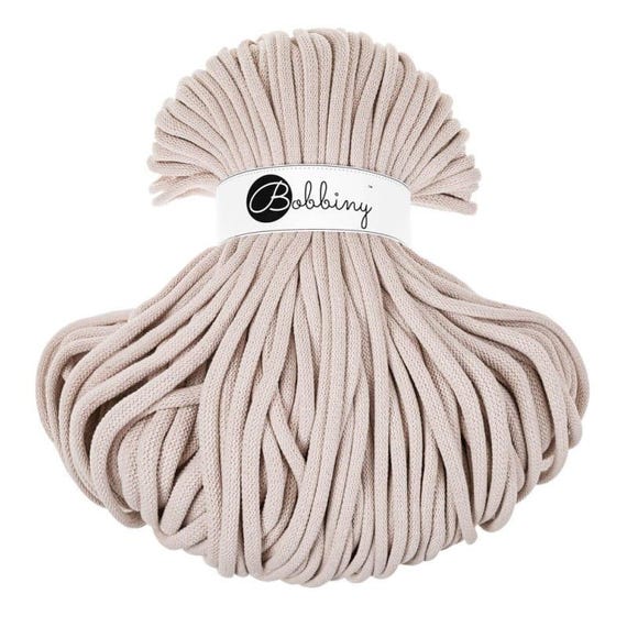 Bobbiny 9mm JUMBO Garn / 100 meters / Braided cotton cord macrame rope macrame string handmade diy Textilgarn Bastelschnur Makramee