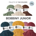 PREMIUM 3mm Bobbiny Junior / 100 meters /  Flechtkordel macramé braided cord 3mm 100m in different colors cotton textile yarn