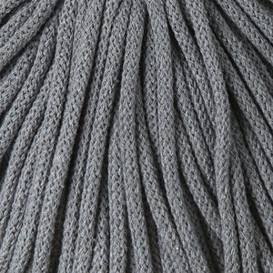 PREMIUM 5mm Bobbiny Steel Premium Baumwollschnur / 100 Meter 108 yrads / Geflochtene Baumwollschnur, Makramee Seil, Makramee Schnur, handgemacht, diy Bild 2