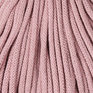 PREMIUM 5mm Bobbiny Blush Premium cotton cord / 100 meters 108 yrads / Braided cotton cord, macrame rope, macrame string, handmade, diy zdjęcie 2