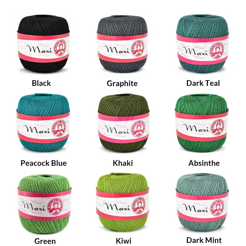 Madame Tricote Paris Maxi / Mercerized cotton yarn / Crocheting yarn / Lace / 100 g / 565 m image 6