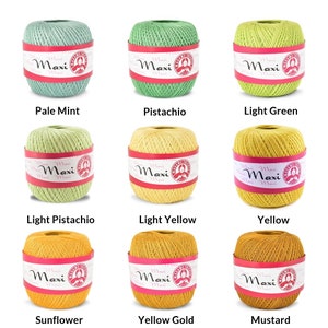 Madame Tricote Paris Maxi / Mercerized cotton yarn / Crocheting yarn / Lace / 100 g / 565 m image 7