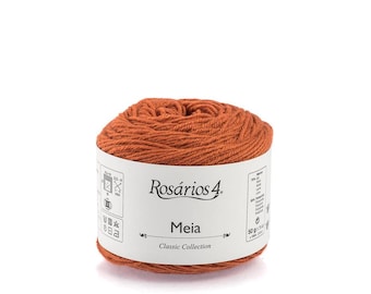 Rosarios 4 Meia  Yarn / 185 meters / Merino Wool, Polyamide, Sock Yarn, Soft, Fluffy, Warm, Handmade, diy