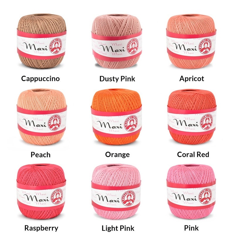 Madame Tricote Paris Maxi / Mercerized cotton yarn / Crocheting yarn / Lace / 100 g / 565 m image 3