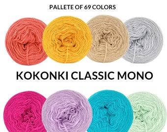 KOKONEK Classic mono / 250 m / 50/50 Baumwolle Acryl / KOKONKI Garn