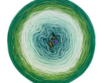 Gradient Yarn Cake - KOKONKI / Color palette / 50/50 cotton acrylic / KOKONKI ombre yarn / SUMMER 2023 colection