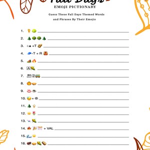 Fall Party Game Bundle, Printable Party Games, Crossword Puzzle, Word ...