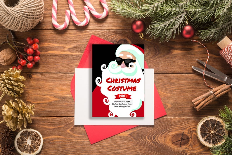 Custom Christmas Party Invitations Christmas Invitation. - Etsy