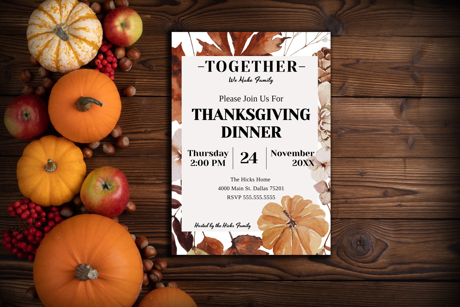 Thanksgiving adjustment