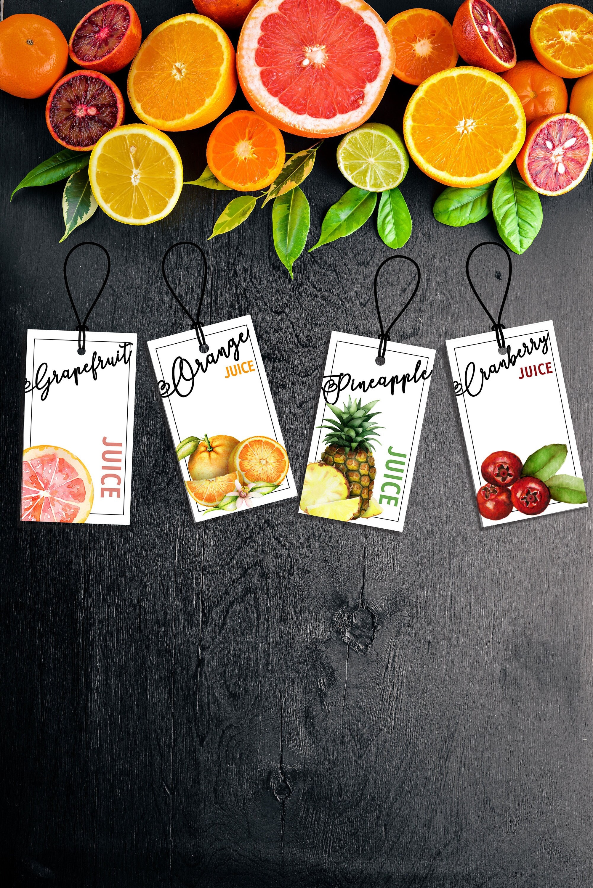 Custom Juice Bar Labels Fruit Mimosa Party Juice Tags - Etsy
