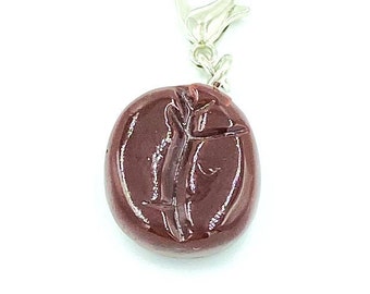 Coffee Bean Charm | Planner, Bookmark, Stitch Counter