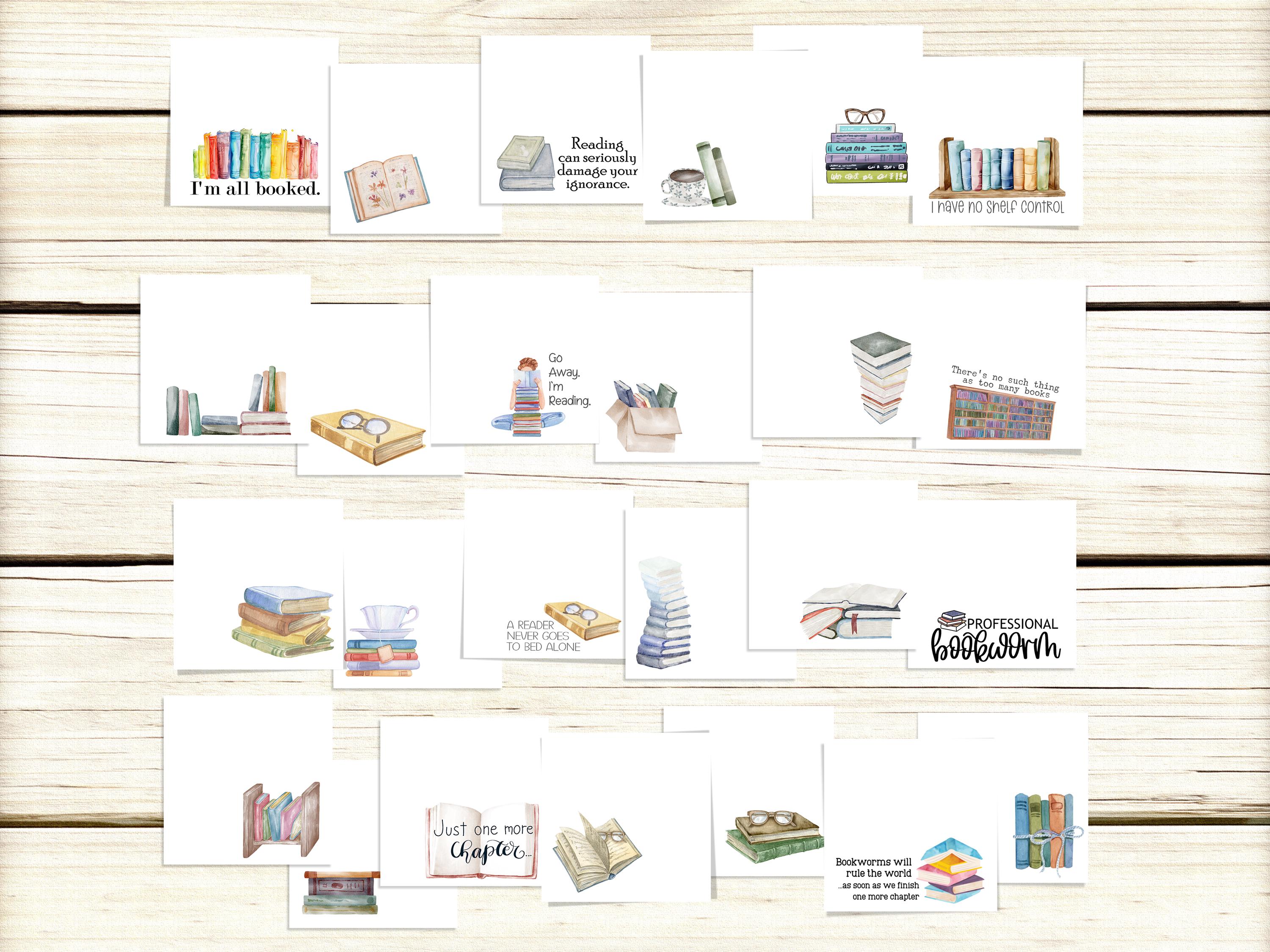 Book Lover Sticky Notes: 25 Unique Designs in Each Pad - Etsy