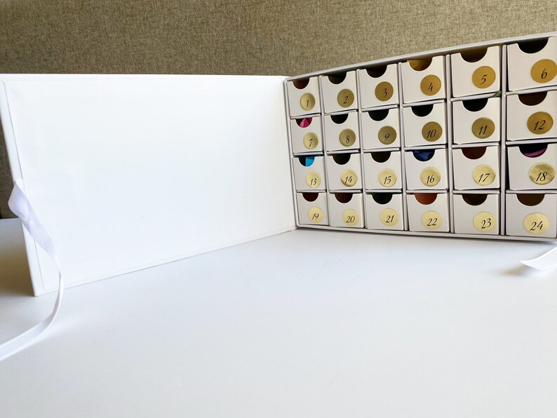 Planner Advent Calendar Advent Drawers Christmas Box Etsy