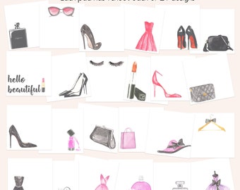 High Fashion Sticky Notes: 24 Different Stylish Couture Designs (24-Sheet Pad)