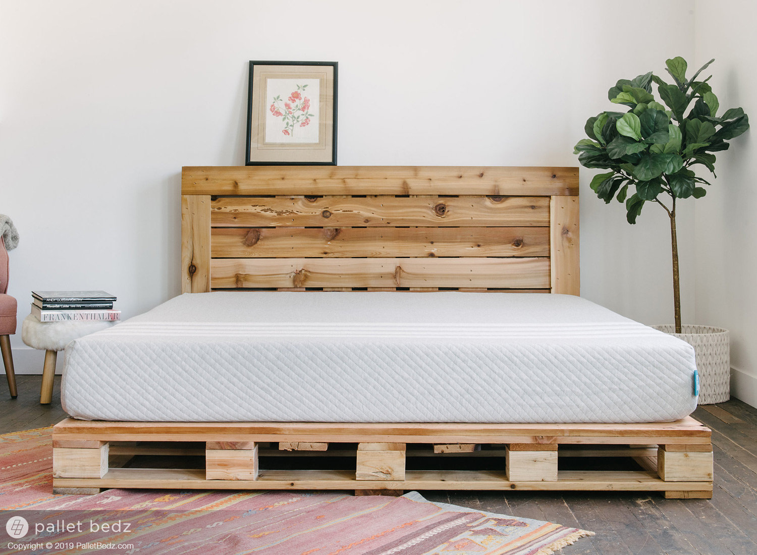 Pallet Bed the King Size Includes Headboard and Platform Etsy UK