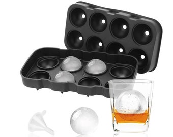 Set of 4 Round Ice Cube Ball Maker Sphere Molds For Whisky Party Cocktails S6 Set of 4 Round Ice Cube Ball Maker Sphere Molds For Whisky Party Cocktails S6