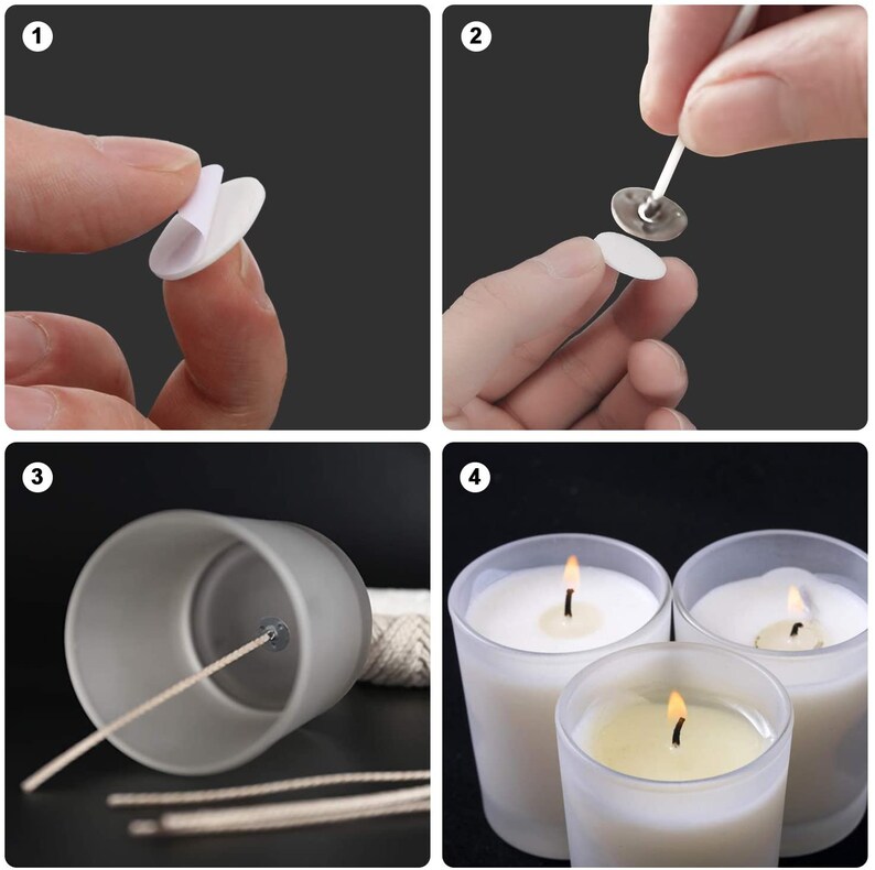 DIY Candle Wick Stickers Heat Resistance Candle Making Etsy