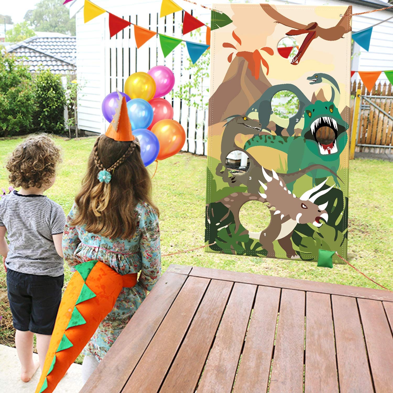 Bean Bag Dinosaur Toss Game T-rex Jurassic Theme Kids Dino - Etsy
