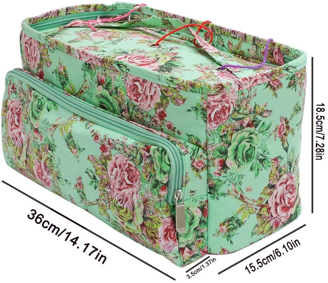 Large Knitting Bag Yarn Storage Organizer Travel Knitting Bag Etsy