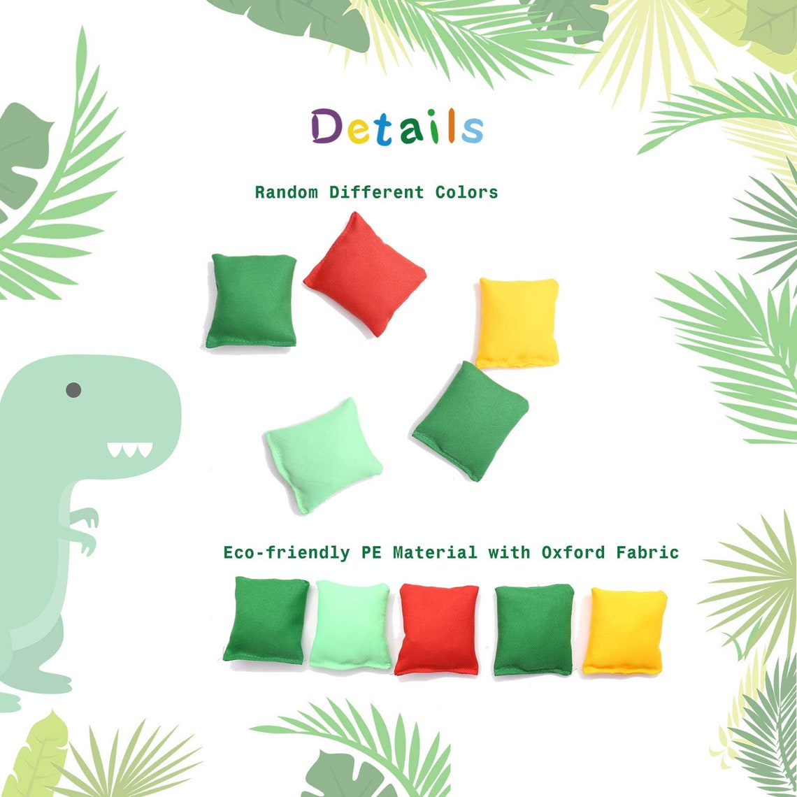 Bean Bag Dinosaur Toss Game Trex Jurassic Theme Kids Dino Etsy